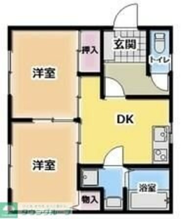 福島アパートの物件間取画像